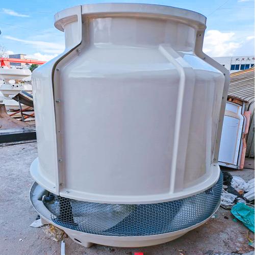 開式圓形冷卻塔注塑機水塔風(fēng)冷式水冷機降溫塔玻璃鋼冷水塔廠家